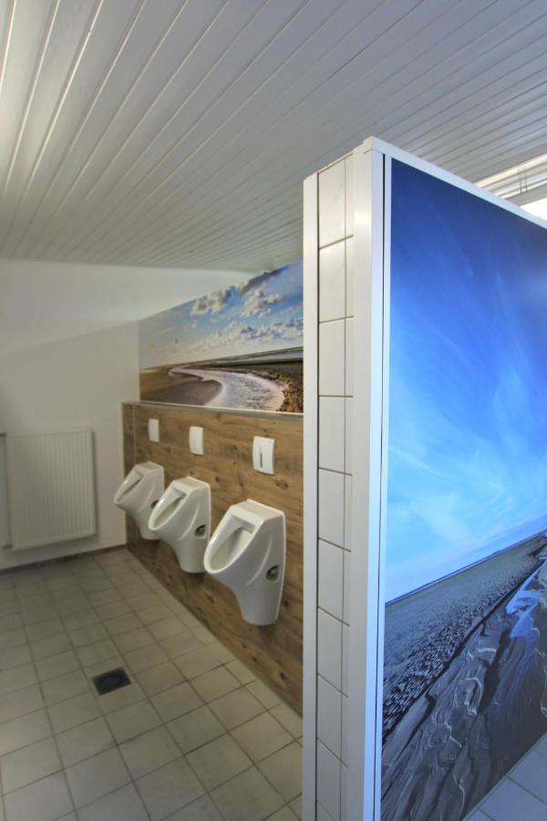 Strandgutkoje Auf Dem Campingplatz Strandgut Cuxhaven Exterior foto